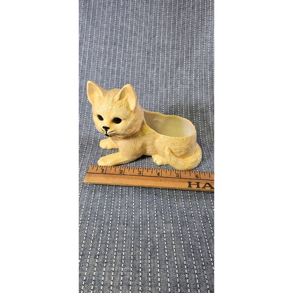 Vintage Ceramic Cat Planter - Picture 8 of 9